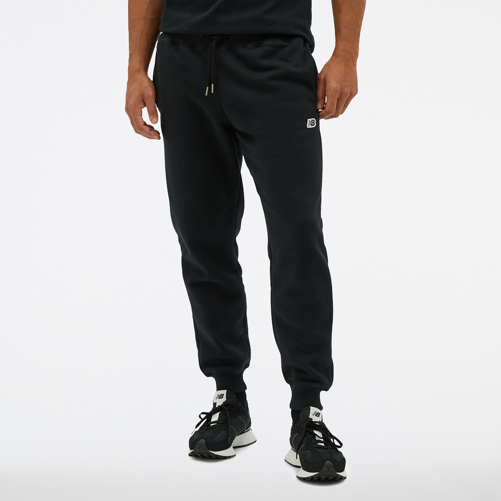 New Balance NB Small Logo Pants Relaxed Fit Herren, schwarz, Grösse: S von New Balance