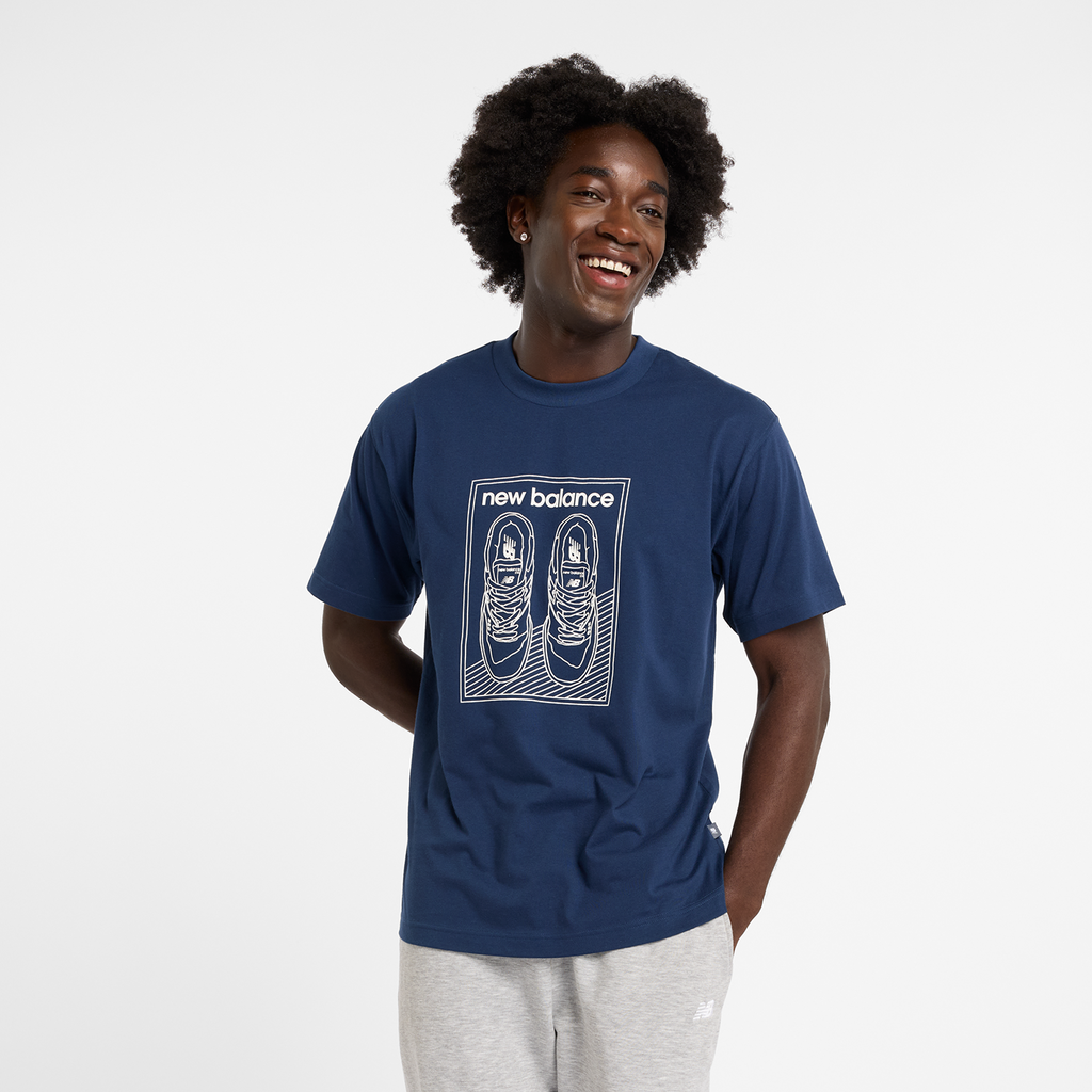 New Balance New Balance Relaxed 550 T-Shirt Herren, blau, Grösse: S New Balance New Balance Relaxed 550 T-Shirt Herren, blau, Grösse: S von New Balance