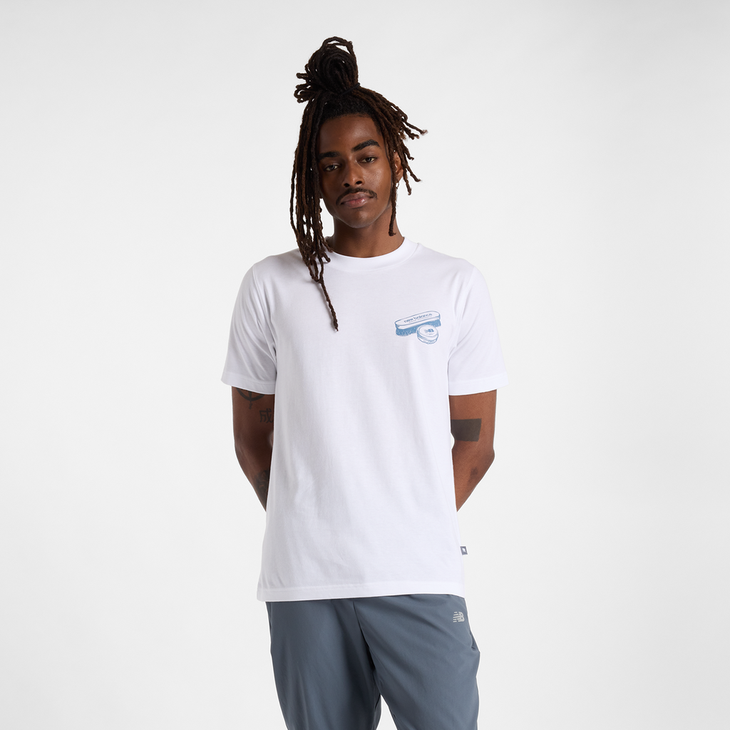 New Balance New Balance Shine T-Shirt  Herren, weiss, Grösse: S von New Balance