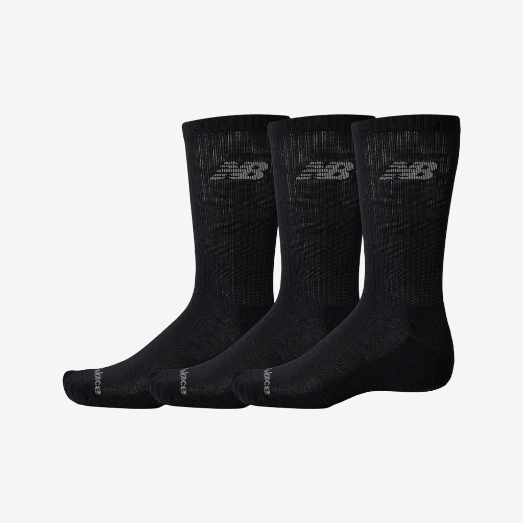 New Balance Performance Basic Crew 3 Pack Unisex, schwarz, Grösse: S New Balance Performance Basic Crew 3 Pack Unisex, schwarz, Grösse: S von New Balance