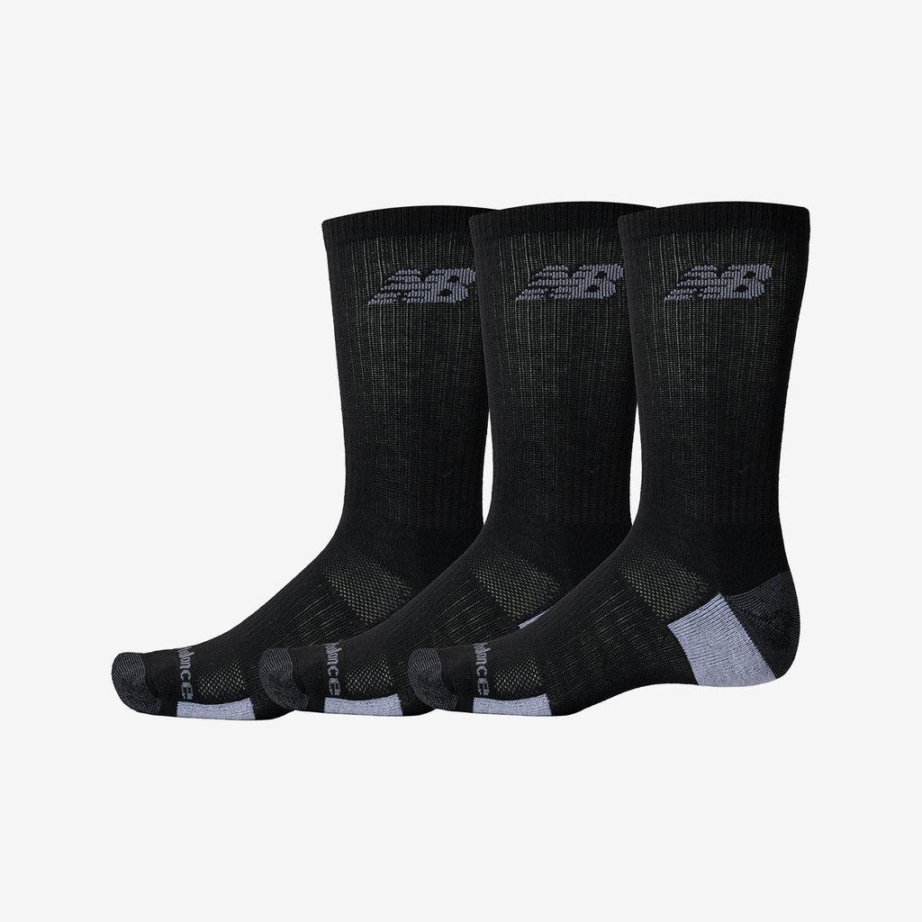 New Balance Performance Cushioned Crew 3 Pack Unisex, schwarz, Grösse: S New Balance Performance Cushioned Crew 3 Pack Unisex, schwarz, Grösse: S von New Balance