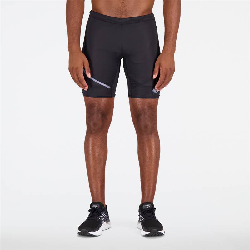 New Balance Q Speed 9 Inch 1/2 Tight Fitted Herren, schwarz, Grösse: S von New Balance