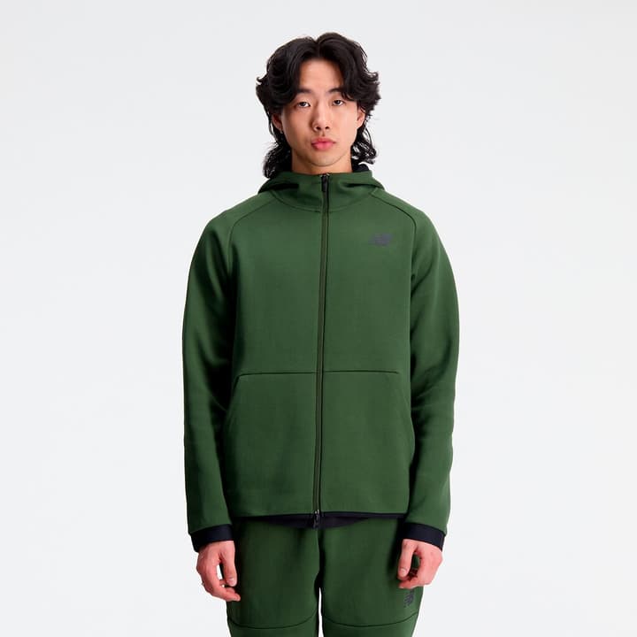 New Balance R.W.Tech Fleece Full Zip Trainerjacke moos von New Balance