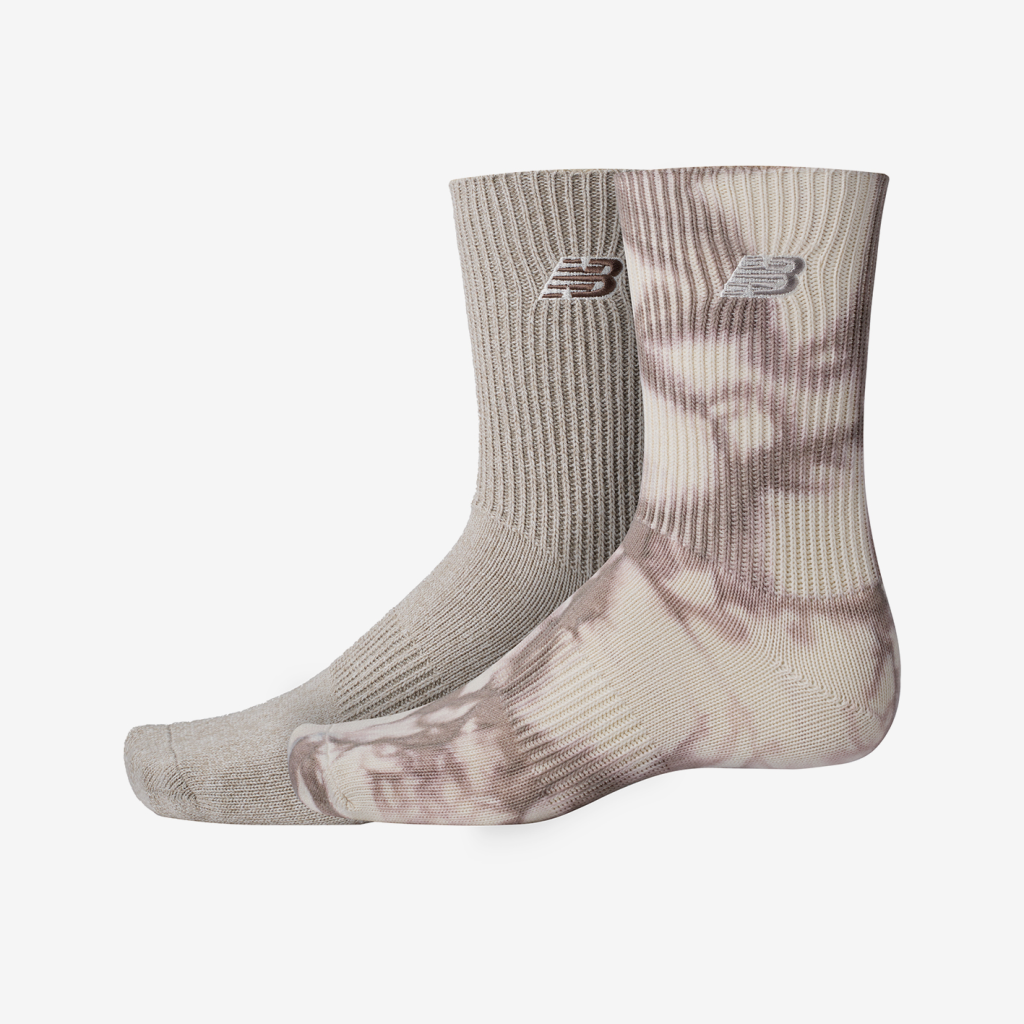 New Balance Ribbed Cuff Mid Calf Socks 2 Pack  Unisex, mehrfarbig, Grösse: S von New Balance