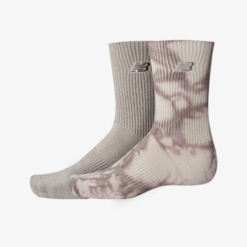 New Balance Ribbed Cuff Mid Calf Socks 2 Pack  Unisex, mehrfarbig, Grösse: S von New Balance