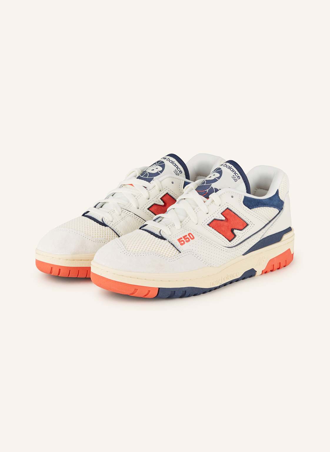 New Balance Sneaker 550 weiss von New Balance