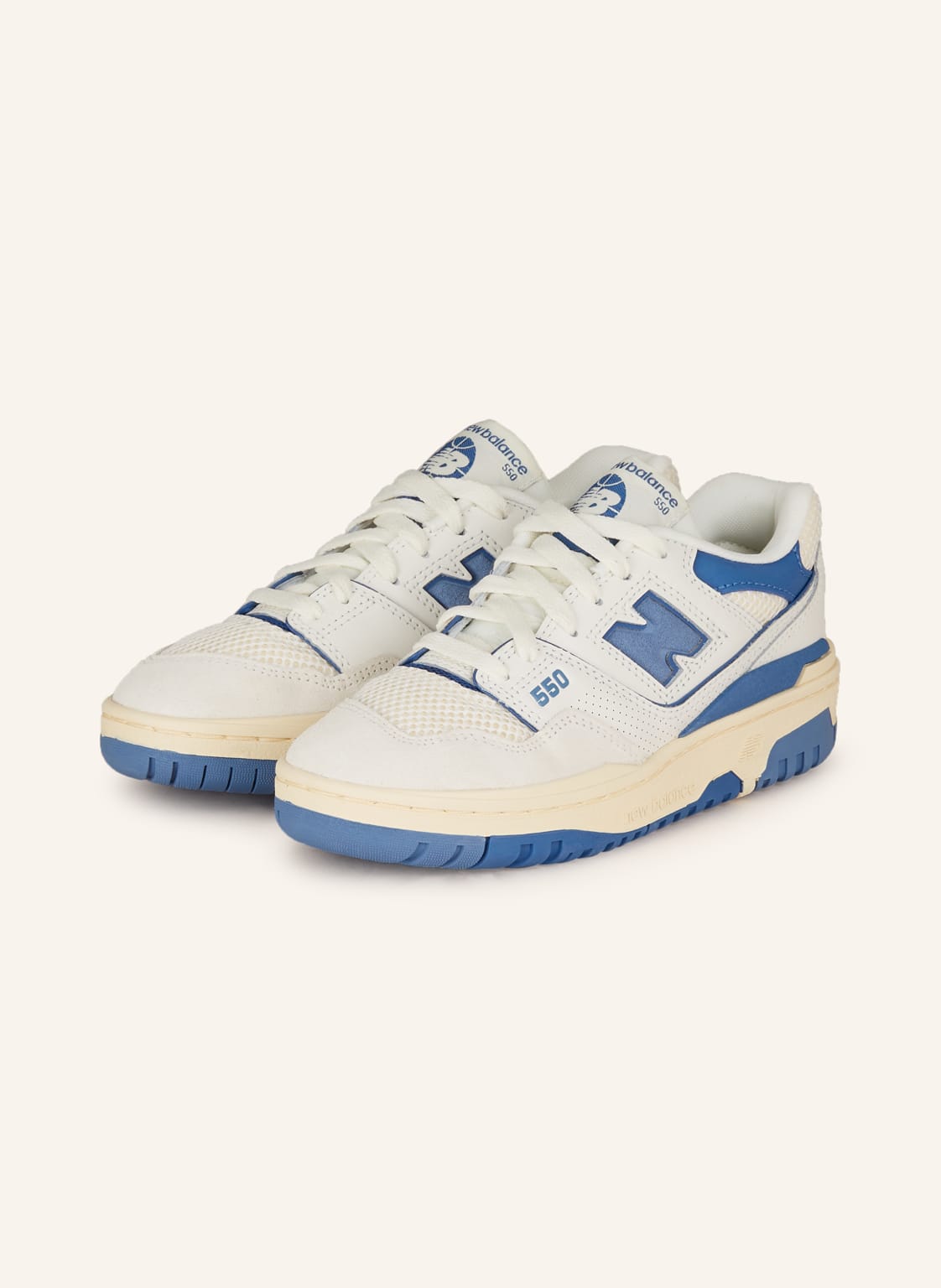 New Balance Sneaker 550 weiss von New Balance