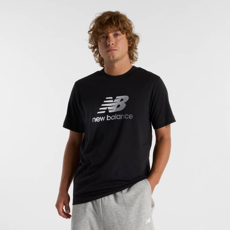 New Balance Sport Essentials Gradient Logo T-Shirt Regular Fit Herren, schwarz, Grösse: XS von New Balance