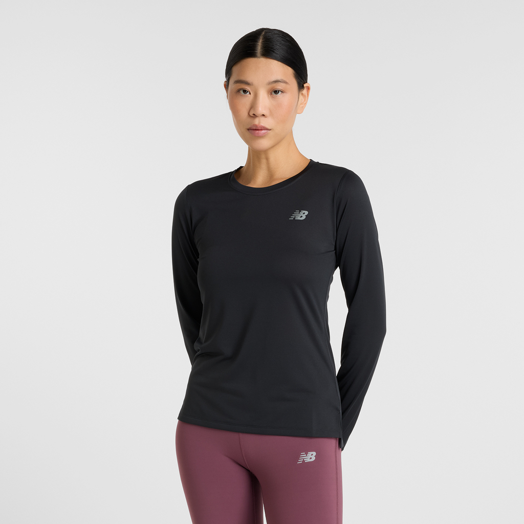 New Balance Sport Long Sleeve Slim Fit Damen, schwarz, Grösse: XS von New Balance