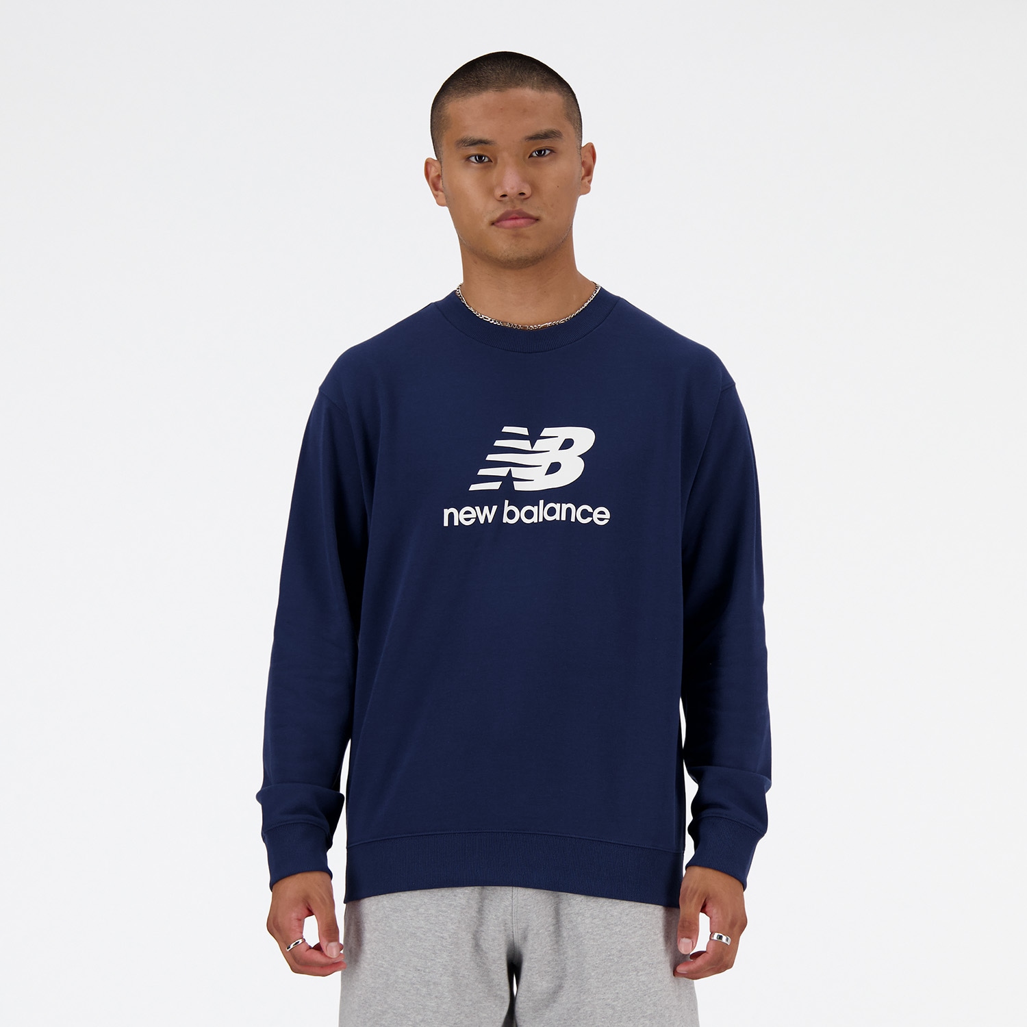 New Balance Sweatshirt »SPORT ESSENTIALS FRENCH TERRY LOGO CREW« von New Balance