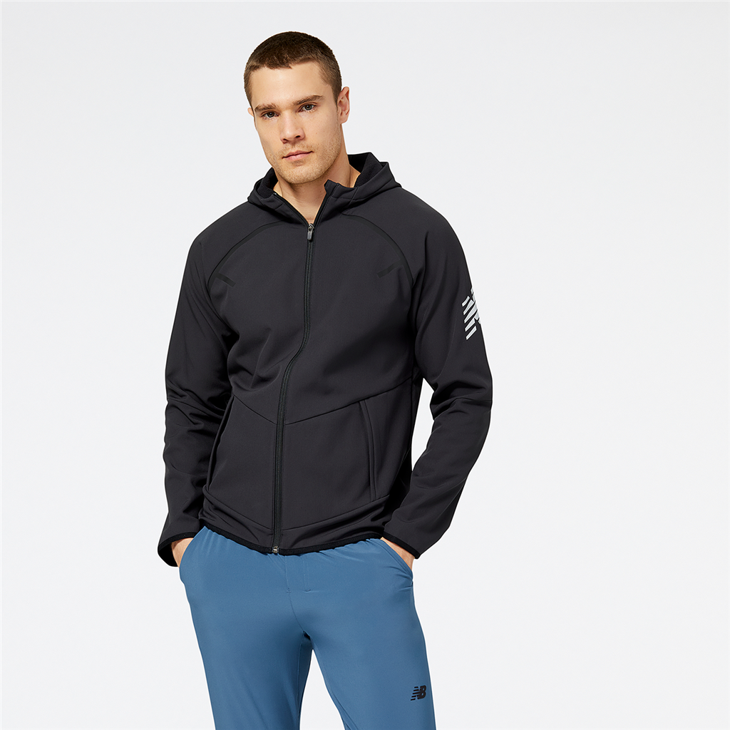 New Balance Tenacity Grit Softshell Jacket Athletic Fit Herren, schwarz, Grösse: S von New Balance