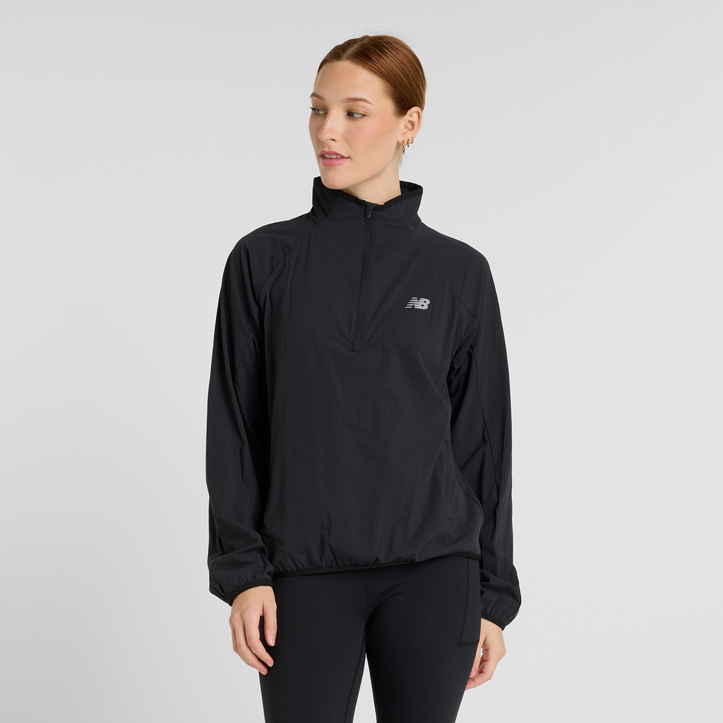 New Balance Ultra Light Half Zip Regular Fit Damen, schwarz, Grösse: XS von New Balance