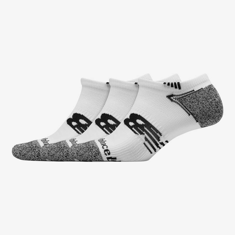 New Balance NB No Show Run Sock 3 Pair  Unisex, weiss, Grösse: S von New Balance