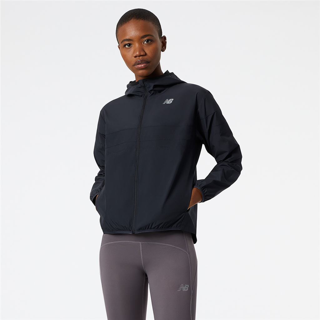 New Balance W Accelerate Jacket Athletic Fit Damen, schwarz, Grösse: XS von New Balance