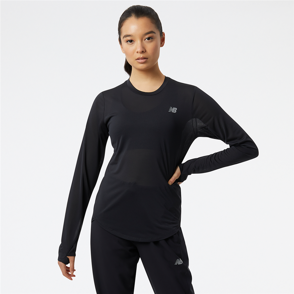 New Balance W Accelerate Long Sleeve Top Athletic Fit Damen, schwarz, Grösse: XS New Balance W Accelerate Long Sleeve Top Athletic Fit Damen, schwarz, Grösse: XS von New Balance