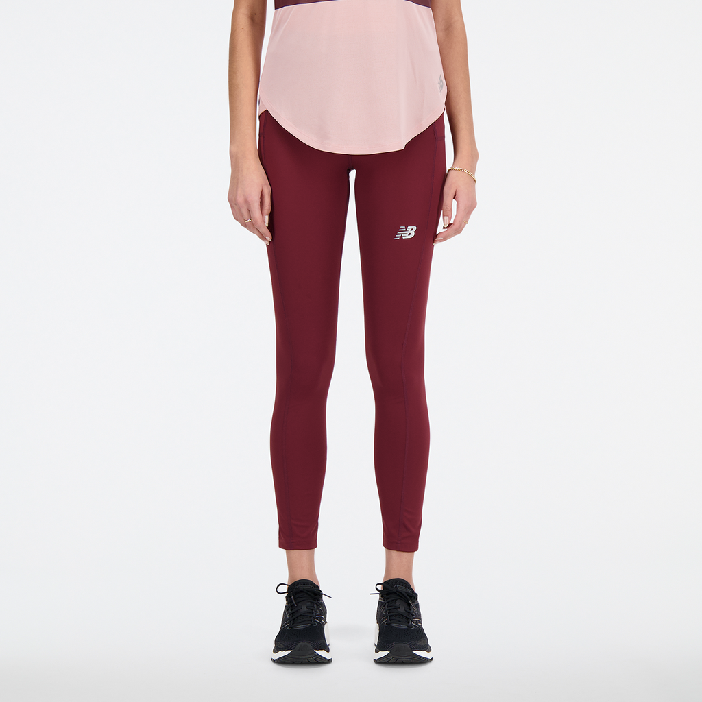 New Balance W Accelerate Pacer Tight Fitted Damen, rot, Grösse: XS von New Balance