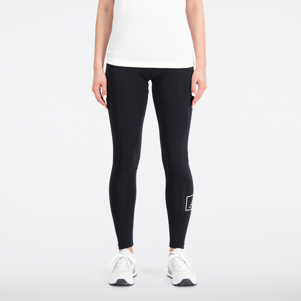 New Balance W Essentials Cotton Spandex Tight Fitted Damen, schwarz, Grösse: XS von New Balance