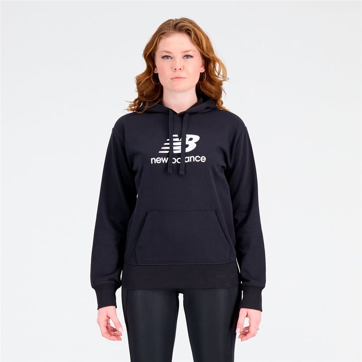 New Balance W Essentials Stacked Logo Hoodie Hoodie schwarz von New Balance