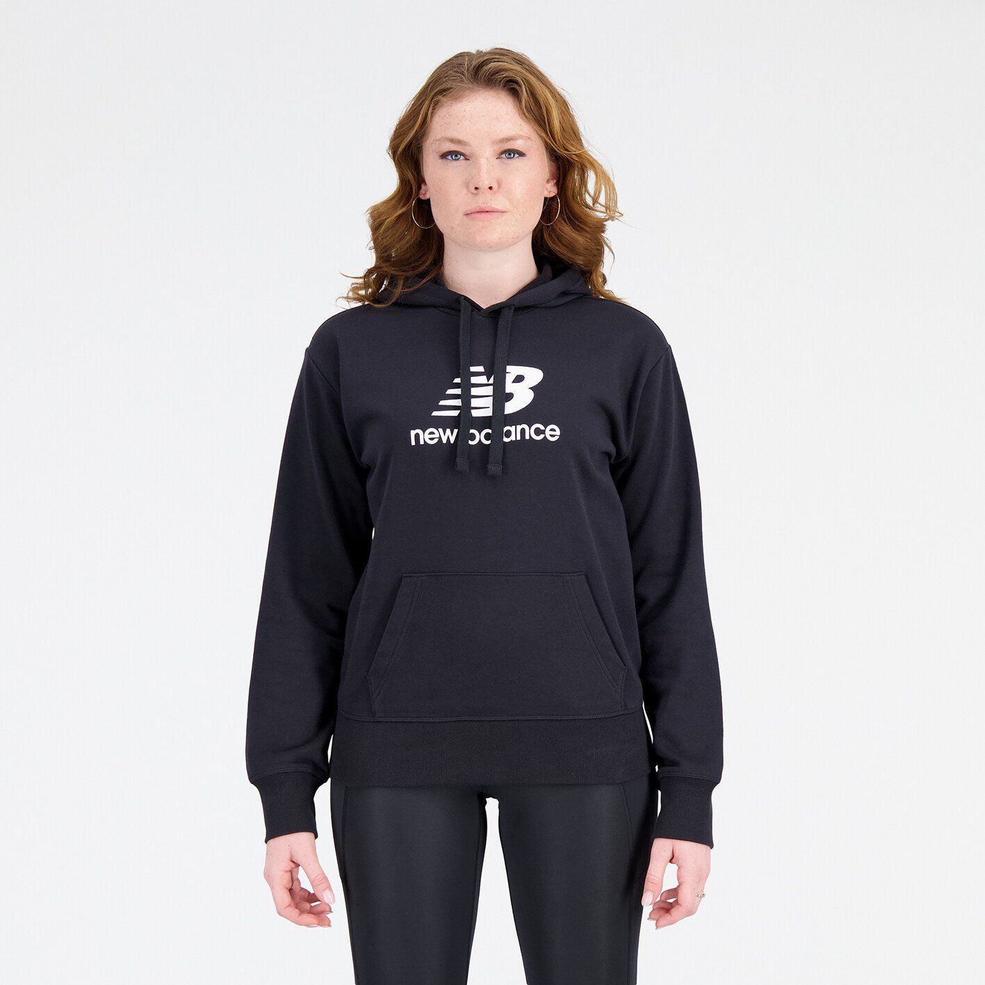 New Balance W Essentials Stacked Logo Hoodie-M M von New Balance