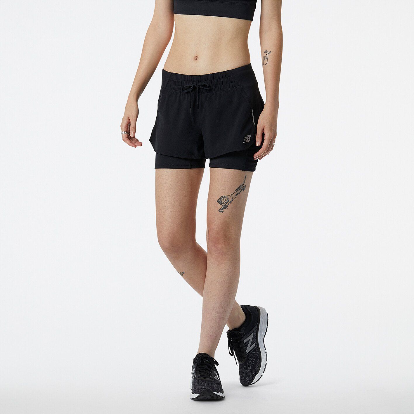 New Balance W Impact Run 2in1 Short-XS XS von New Balance