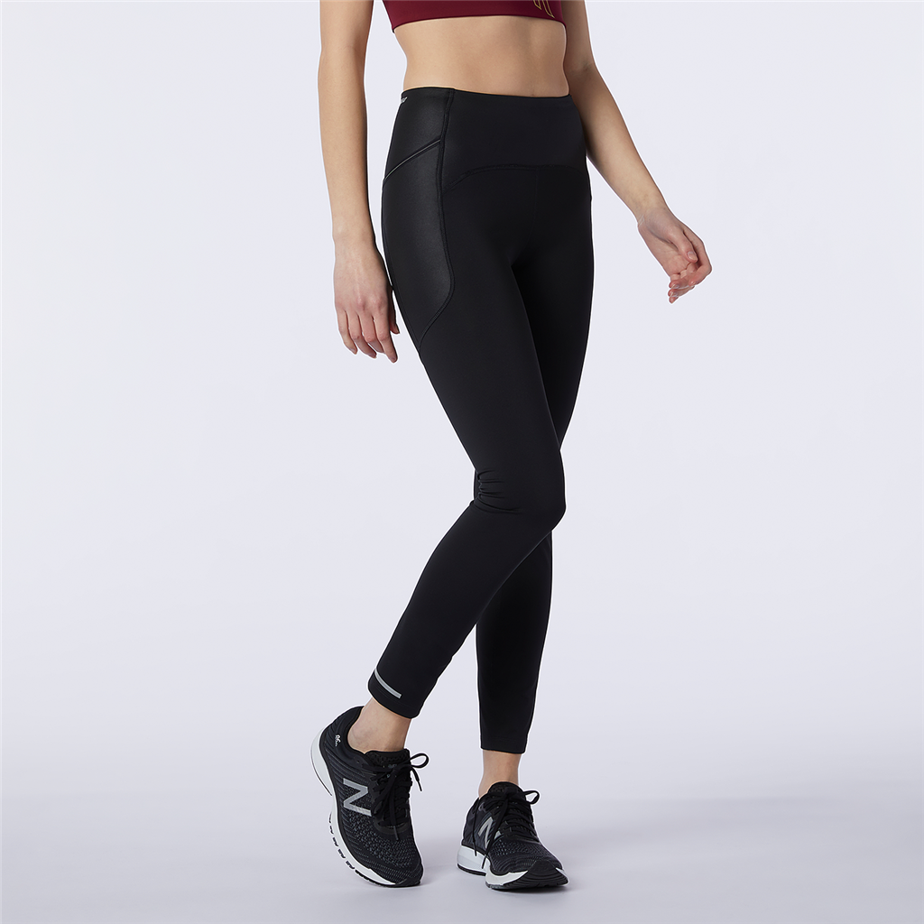 New Balance W Impact Run Heat Tight Fitted Damen, schwarz, Grösse: XS von New Balance