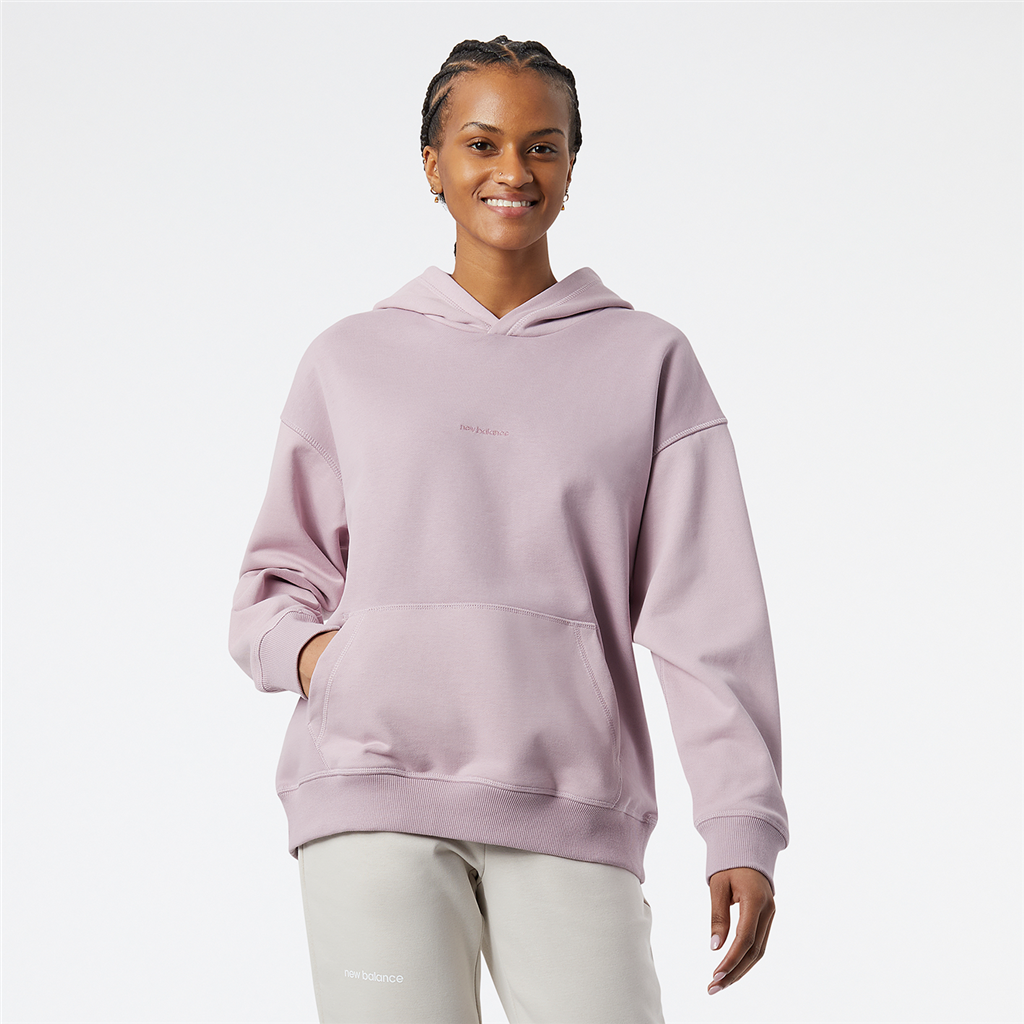 New Balance W NB Athletics Nature State Hoodie Relaxed Fit Damen, violett, Grösse: XS von New Balance