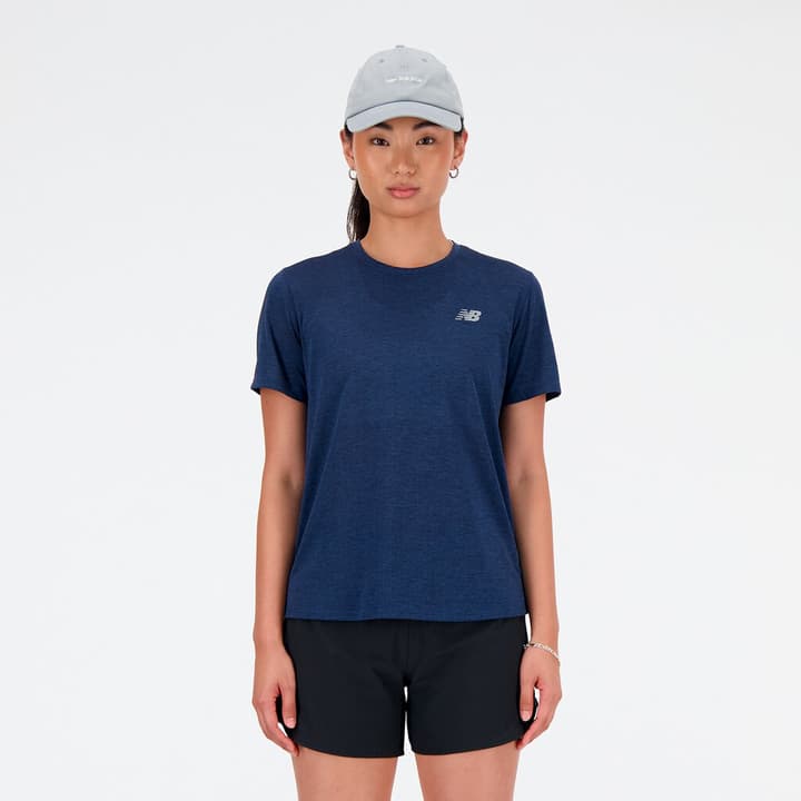 New Balance W NB Athletics Short Sleeve T-Shirt blau von New Balance