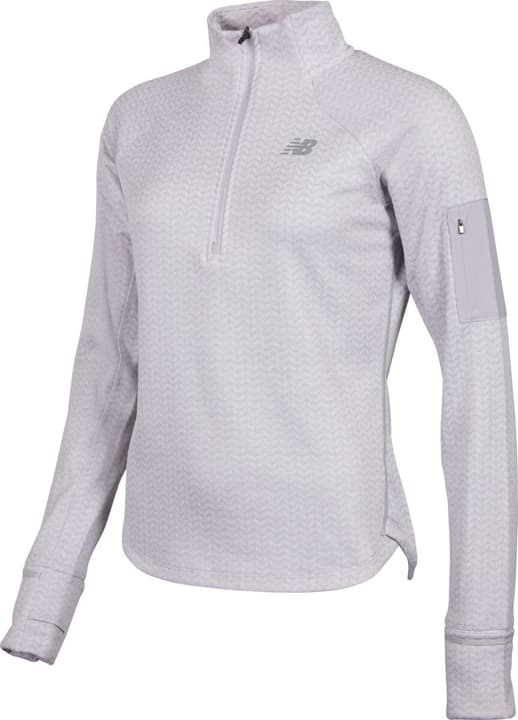 New Balance W Heat Grid Half Zip Langarmshirt lila von New Balance