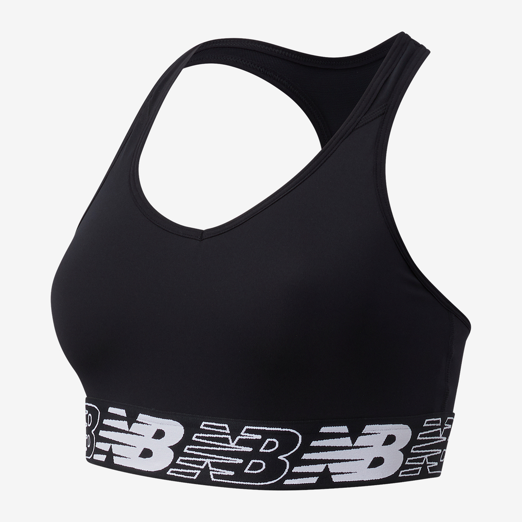 New Balance W NB Pace Bra 3.0 Fitted Damen, schwarz, Grösse: XS von New Balance