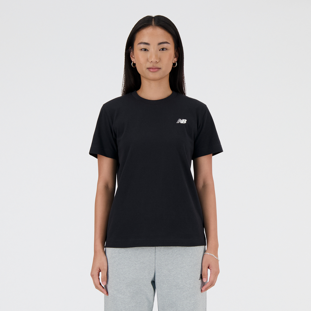 New Balance W New Balance Jersey Small Logo T-Shirt Regular Fit Damen, schwarz, Grösse: XS von New Balance