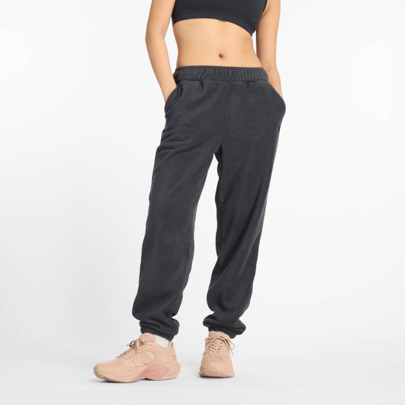 New Balance W Polar Fleece Pant Relaxed Fit Damen, schwarz, Grösse: XS von New Balance