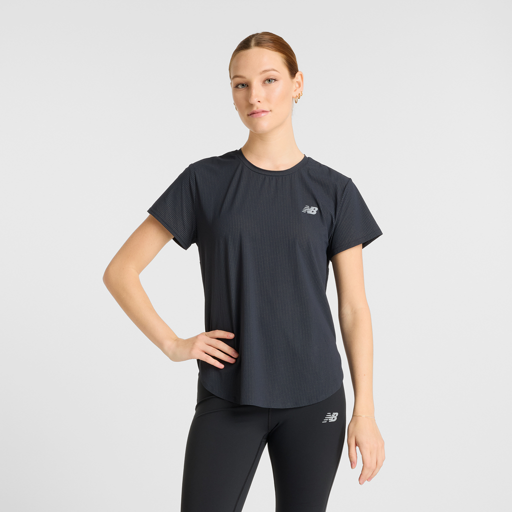 New Balance W Race Day Ultra Light T-Shirt Regular Fit Damen, schwarz, Grösse: XS von New Balance