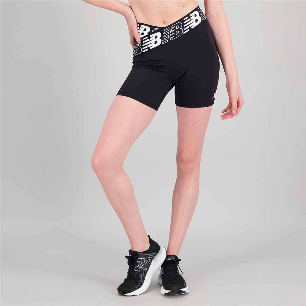 New Balance W Relentless Fitted Short Fitted Damen, schwarz, Grösse: XS von New Balance