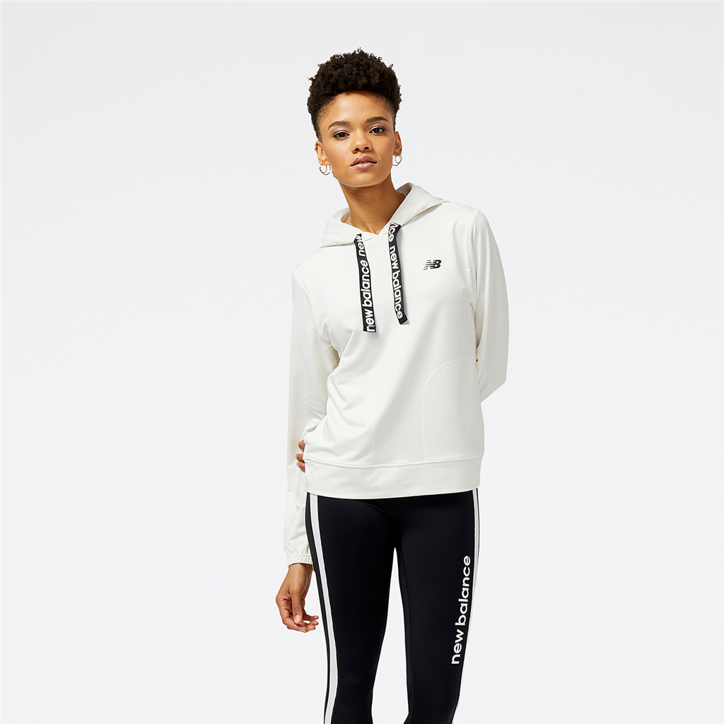 New Balance W Relentless Terry Hoodie Relaxed Fit Damen, grau, Grösse: XS von New Balance