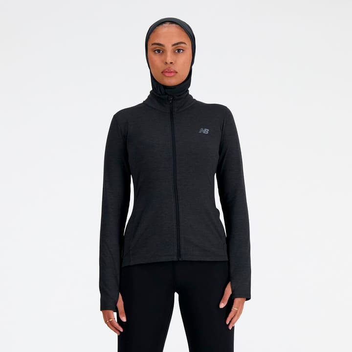 New Balance W Space Dye Jacket Laufjacke anthrazit von New Balance