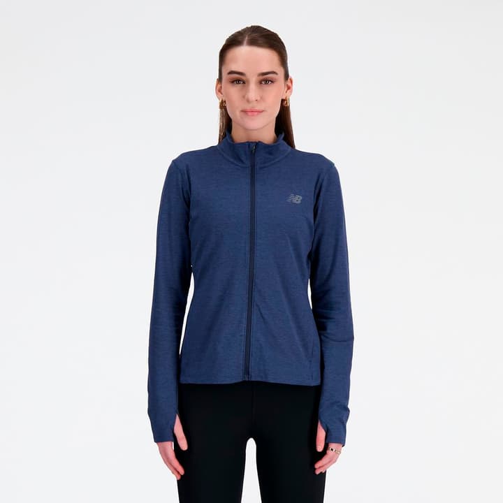 New Balance W Space Dye Jacket Laufjacke blau von New Balance