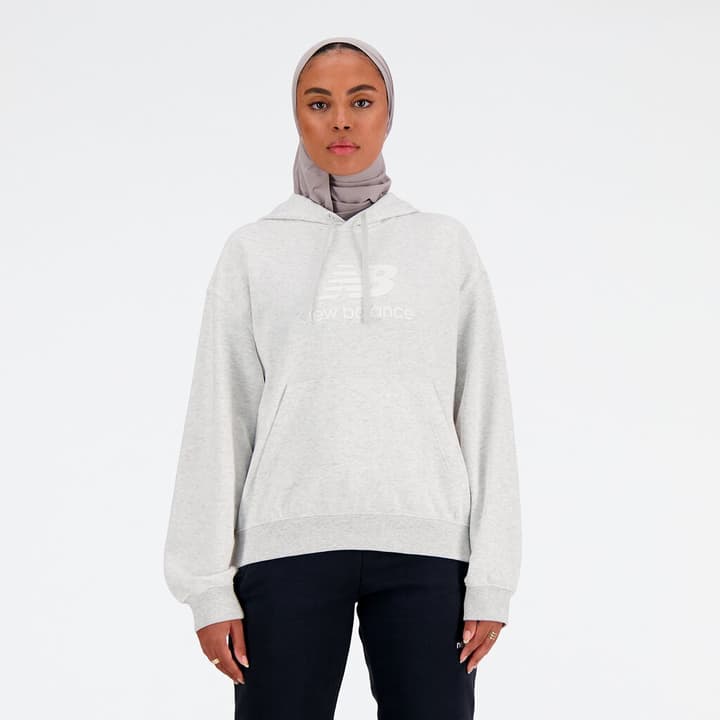 New Balance W Sport Essentials French Terry Stacked Logo Hoodie Hoodie rohweiss von New Balance