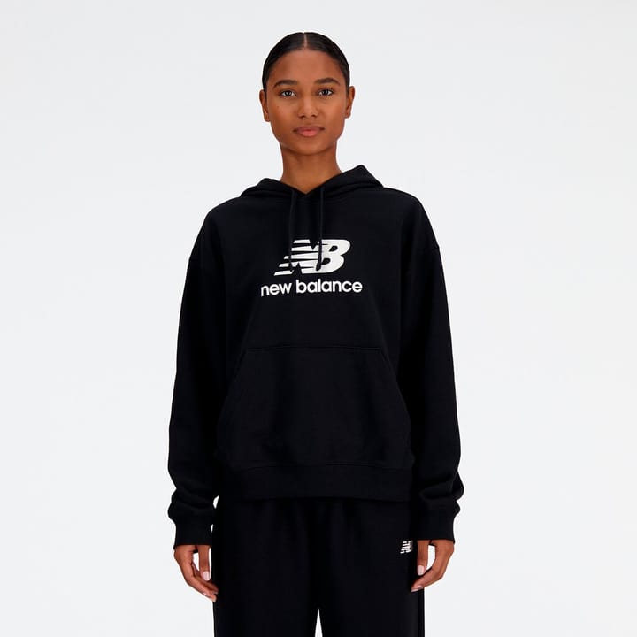 New Balance W Sport Essentials French Terry Stacked Logo Hoodie Hoodie schwarz von New Balance