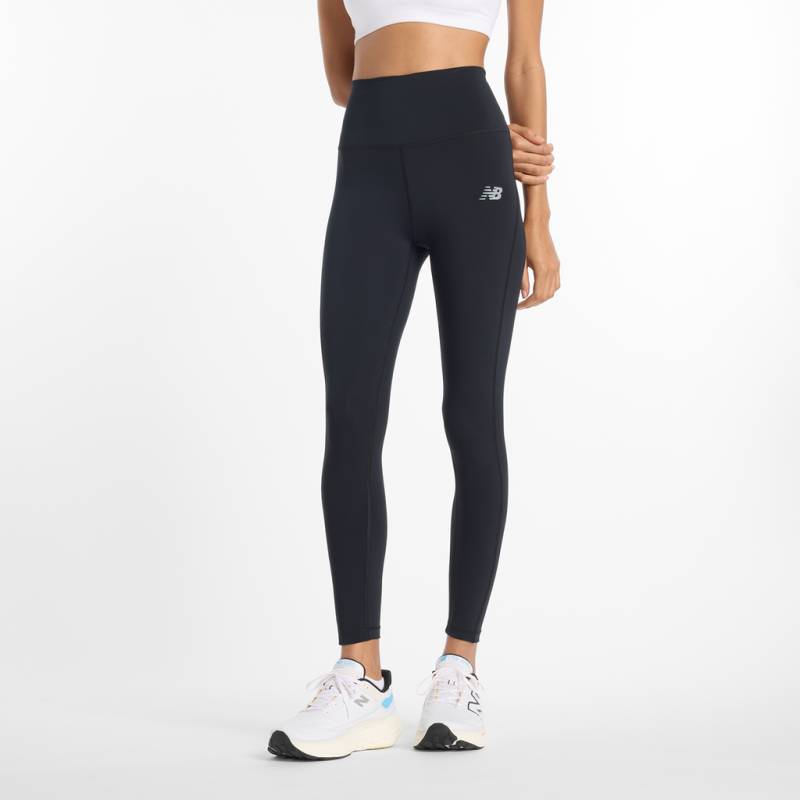 New Balance W Sport High Rise Legging 25" Fitted Damen, schwarz, Grösse: XS von New Balance