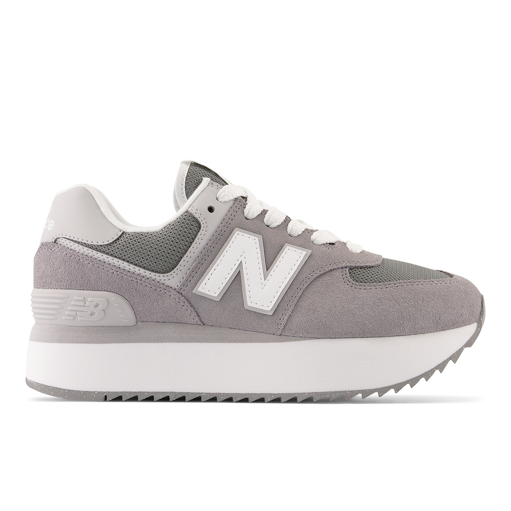 New Balance W 574+ Core Freizeitschuhe Damen, grau, Grösse: 35 von New Balance