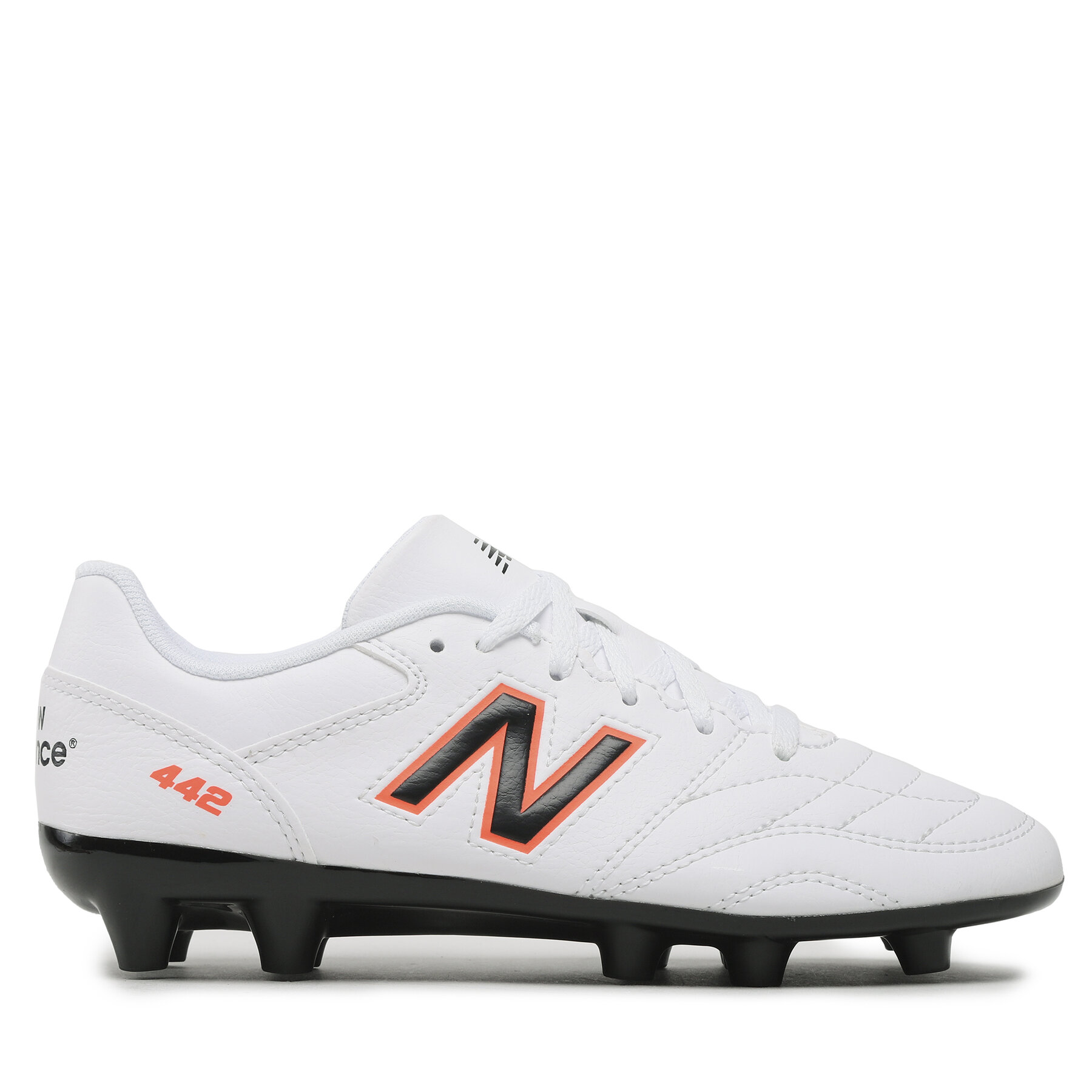 Fußballschuhe New Balance 442 v2 Academy Jnr Fg JS43FWD2 Weiß von New Balance