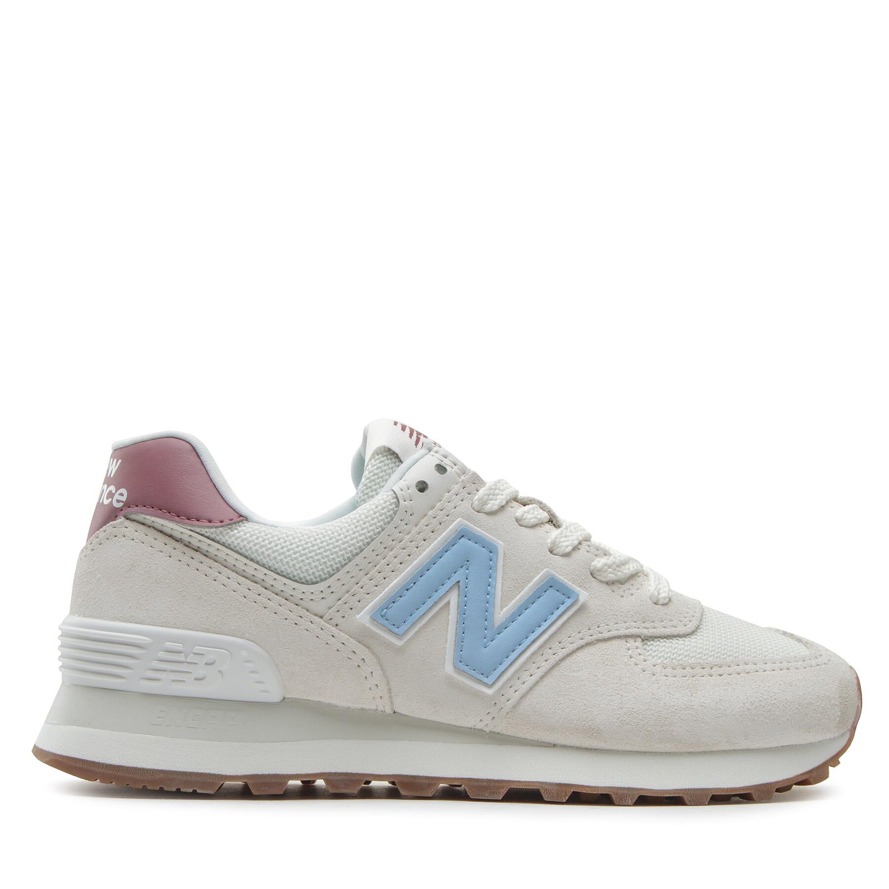 Sneakers New Balance WL574RD Écru von New Balance