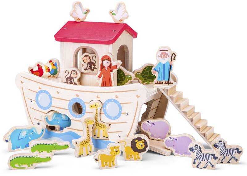 New Classic Toys® Steckspielzeug »Holzspielzeug, Formensortierpiel Arche Noah«, aus Holz von New Classic Toys®