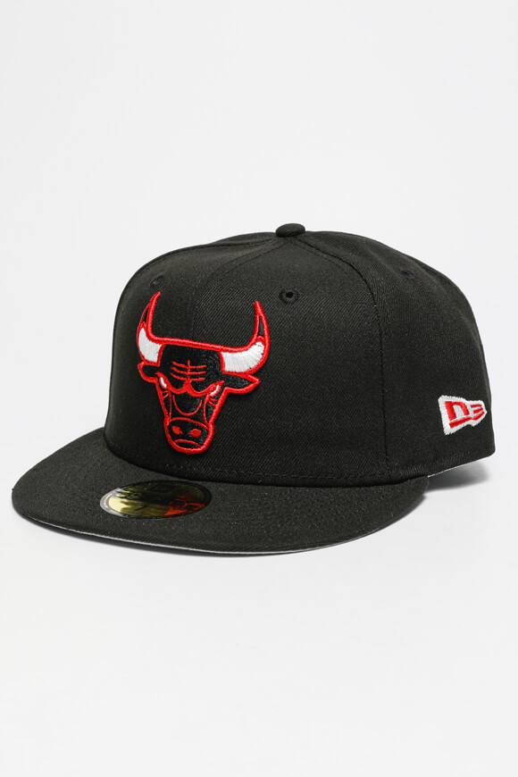 New Era 59Fifty Cap - Chicago Bulls | Schwarz + Hellgrau | Herren  | 7 1/4 von New Era