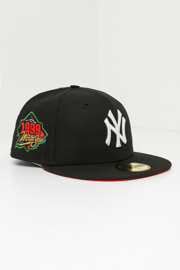 New Era 59Fifty Cap | Schwarz + Rot | Herren  | 7 1/4 von New Era