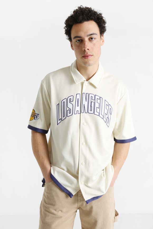 New Era Baseball Hemd | Offwhite | Herren  | L von New Era