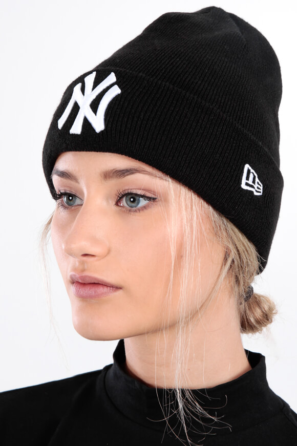 New Era Beanie | Schwarz + Weiss | Damen  | Einheitsgroesse von New Era