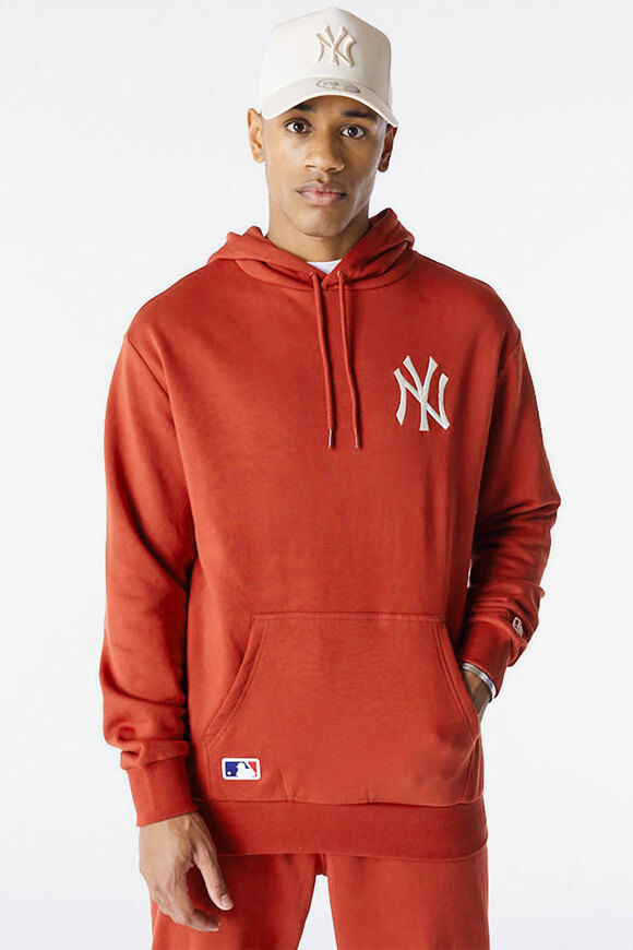 New Era League Essentials Oversize Kapuzensweatshirt | Dark Rust | Herren  | L von New Era