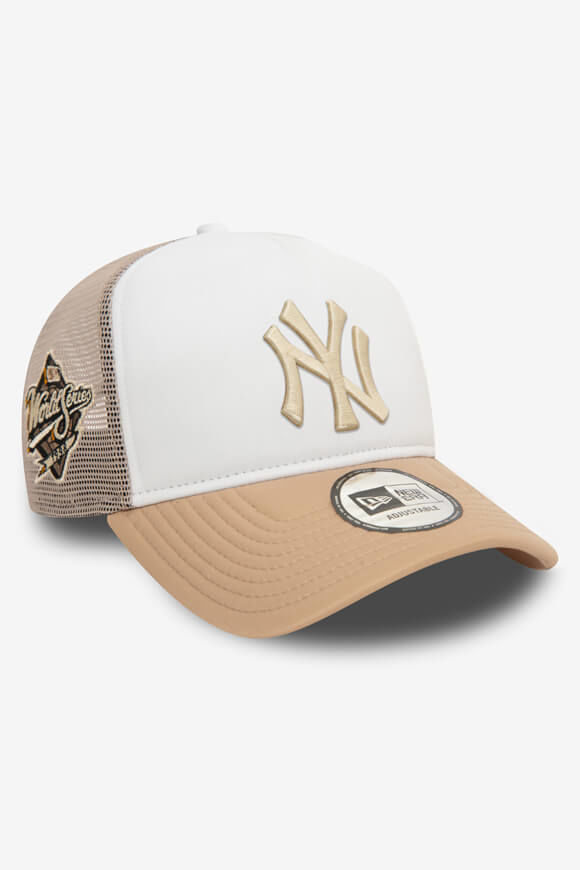 New Era World Series Trucker Cap / Snapback | Beige + White | Herren  | Einheitsgroesse von New Era