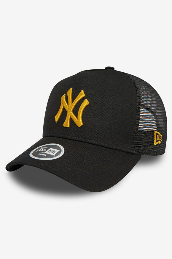 New Era Trucker Cap / Snapback | Black + Gold | Damen  | Einheitsgroesse von New Era